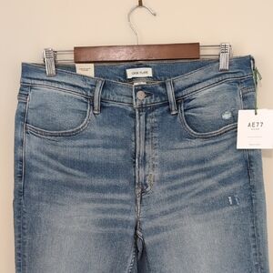 NWT AE77 Crop Flare Jeans